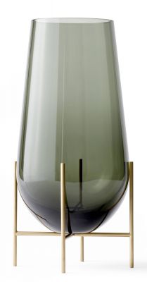 Échasse / Echasse Vase Audo L Smoke Glas EINZELSTÜCK